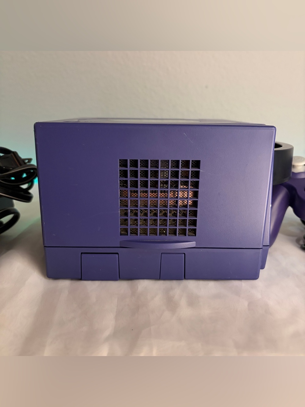 Nintendo GameCube Purple Console Bundle Controllers Power/AV Cables Tested Works - Picture 13 of 16